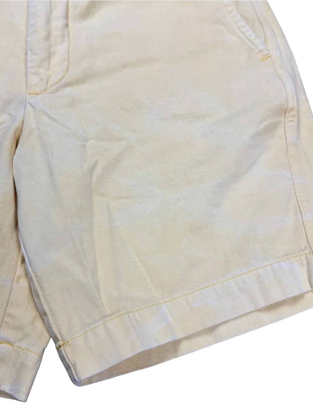 Mens Polo Ralph Lauren The Salinger Chino Yellow Summer Shorts Size 33